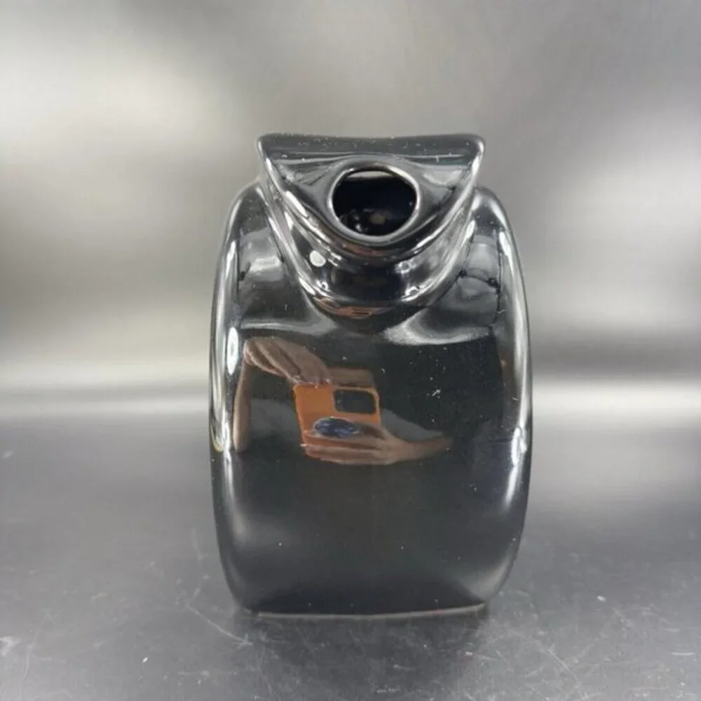 Feltman Langer USA Ceramic Pitcher Carafe Black Ceramic Vintage Kitchenware‎ VTG